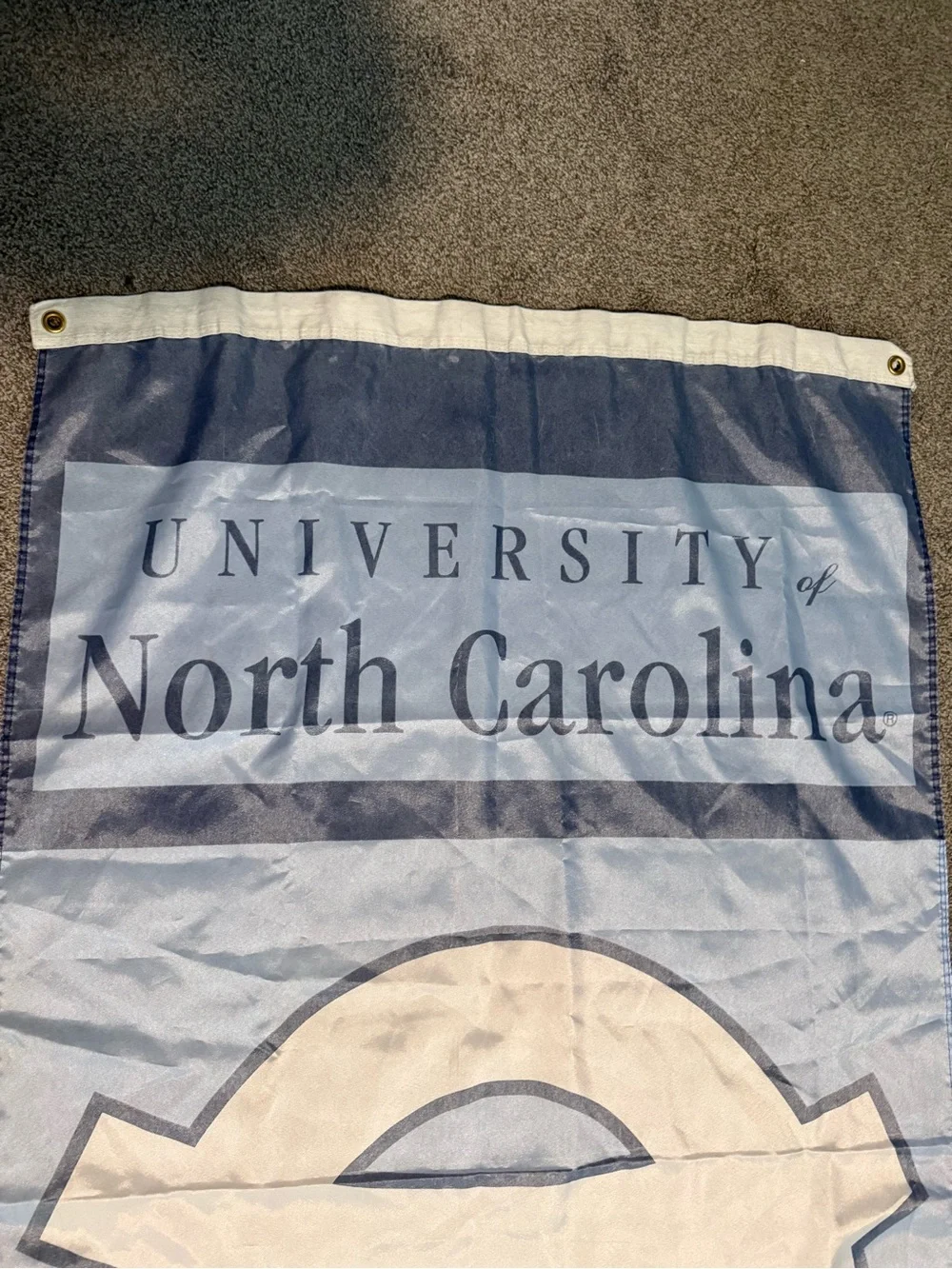 Light Blue and White Decorative Flag